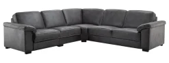 Profijt Meubel Hoekbank Candelas microleder antraciet basic comfort