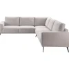 Profijt Meubel Hoekbank Lindon lichtgrijs basic comfort