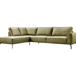 Profijt Meubel Hoekbank links Alburg mosgroen basic comfort