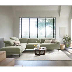 Profijt Meubel Hoekbank links Alunda groen relaxfunctie premium comfort