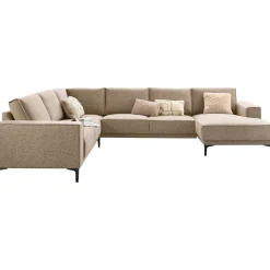 Profijt Meubel Hoekbank links Calira bruin basic comfort