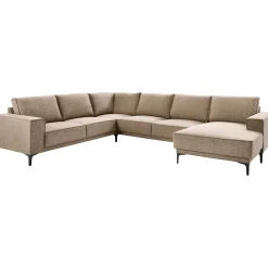Profijt Meubel Hoekbank links Calira bruin basic comfort