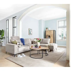 Profijt Meubel Hoekbank links Clanton taupe premium comfort