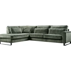 Profijt Meubel Hoekbank links Coventry groen premium comfort