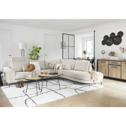 Profijt Meubel Hoekbank links Flandria beige basic comfort