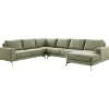 Profijt Meubel Hoekbank links Flandria groen basic comfort