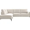 Profijt Meubel Hoekbank links Garzeno beige met hoge poten basic comfort