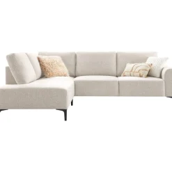 Profijt Meubel Hoekbank links Garzeno beige met hoge poten basic comfort