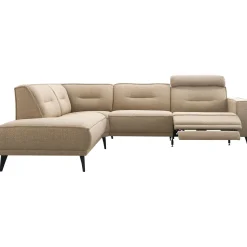 Profijt Meubel Hoekbank links Hazima beige met relaxfunctie excellent comfort