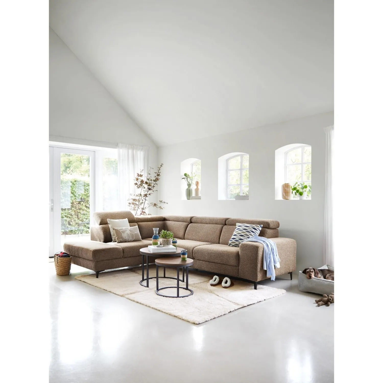 Profijt Meubel Hoekbank links Ixonia grijs premium comfort