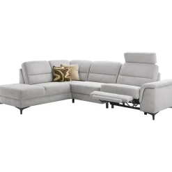 Profijt Meubel Hoekbank links Mirtho grijs relaxfunctie premium comfort