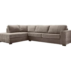 Profijt Meubel Hoekbank links Pomasi grijs met diepe zit basic comfort