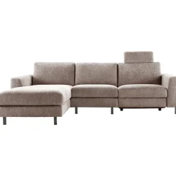 Profijt Meubel Hoekbank links Totham bruin relaxfunctie basic comfort