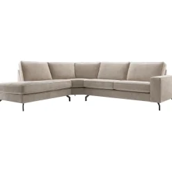 Profijt Meubel Hoekbank links Totham taupe basic comfort