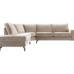 Profijt Meubel Hoekbank links Totham taupe excellent comfort