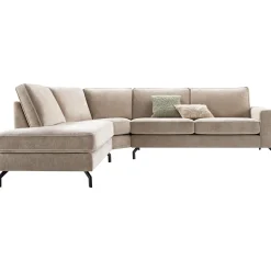 Profijt Meubel Hoekbank links Totham taupe excellent comfort