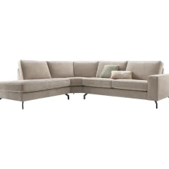 Profijt Meubel Hoekbank links Totham taupe excellent comfort