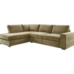 Profijt Meubel Hoekbank links Yukom groen met kussens premium comfort
