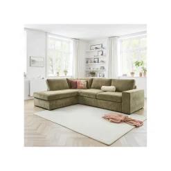Profijt Meubel Hoekbank links Yukom groen basic comfort