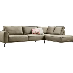 Profijt Meubel Hoekbank rechts Alburg groen basic comfort