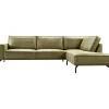 Profijt Meubel Hoekbank rechts Alburg mosgroen premium comfort