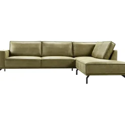 Profijt Meubel Hoekbank rechts Alburg mosgroen premium comfort