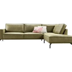 Profijt Meubel Hoekbank rechts Alburg mosgroen basic comfort