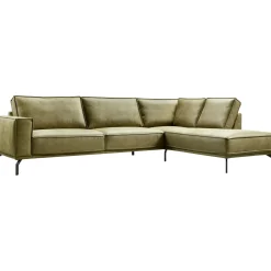 Profijt Meubel Hoekbank rechts Alburg mosgroen basic comfort