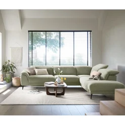 Profijt Meubel Hoekbank rechts Alunda groen relaxfunctie excellent comfort