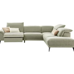 Profijt Meubel Hoekbank rechts Alunda groen relaxfunctie premium comfort