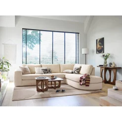 Profijt Meubel Hoekbank rechts Azara beige premium comfort