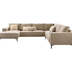 Profijt Meubel Hoekbank rechts Calira bruin basic comfort