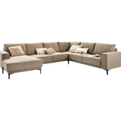 Profijt Meubel Hoekbank rechts Calira bruin basic comfort