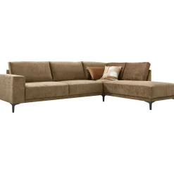 Profijt Meubel Hoekbank rechts Clanton bruin basic comfort