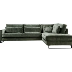 Profijt Meubel Hoekbank rechts Coventry groen premium comfort