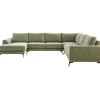 Profijt Meubel Hoekbank rechts Flandria groen basic comfort