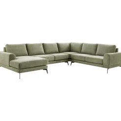 Profijt Meubel Hoekbank rechts Flandria groen basic comfort