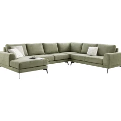 Profijt Meubel Hoekbank rechts Flandria groen basic comfort