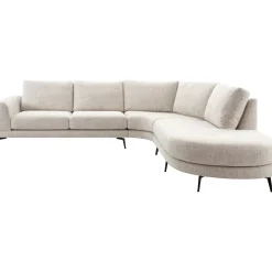 Profijt Meubel Hoekbank rechts Flandria beige basic comfort