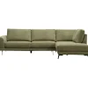 Profijt Meubel Hoekbank rechts Flandria groen basic comfort