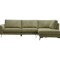 Profijt Meubel Hoekbank rechts Flandria groen basic comfort