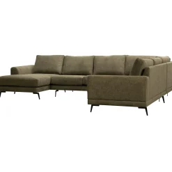 Profijt Meubel Hoekbank rechts Flandria donkergroen supreme comfort