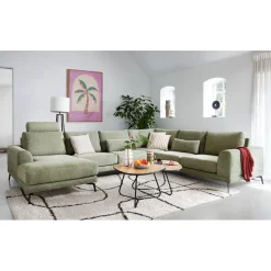Profijt Meubel Hoekbank rechts Flandria groen supreme comfort
