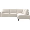 Profijt Meubel Hoekbank rechts Garzeno beige met hoge poten basic comfort