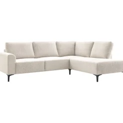 Profijt Meubel Hoekbank rechts Garzeno beige met hoge poten basic comfort