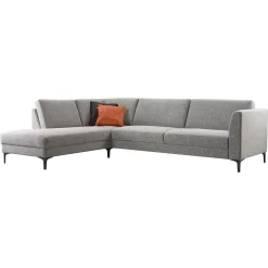Profijt Meubel Hoekbank rechts Gulnare grijs premium comfort