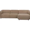 Profijt Meubel Hoekbank rechts Harper bruin basic comfort