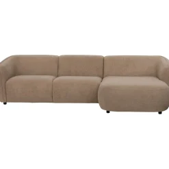 Profijt Meubel Hoekbank rechts Harper bruin basic comfort