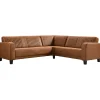 Profijt Meubel Hoekbank rechts Mills microleder cognac basic comfort