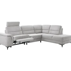 Profijt Meubel Hoekbank rechts Mirtho grijs relaxfunctie basic comfort